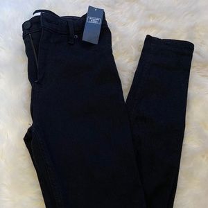 Black Abercrombie jean leggings high rise